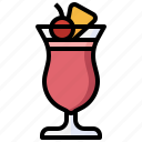 singapore, sling, alcoholic, drink, beverage, cocktail, party