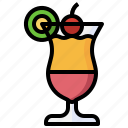 tequila, sunrise, alcoholic, drink, beverage, cocktail, party