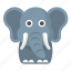 elephant, animal, republican, safari, zoo 