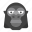 gorilla, animal, monkey, safari, wildlife, zoo 