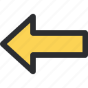 back, previous, arrow, direction, left