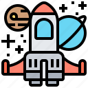 planet, ship, shuttle, space, travel