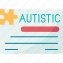 autism, card, identification, support, help