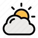 overcast, cloudy, weather, cloud, sun, forecast, autumn