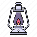 lamp, camping, gas, lantern