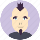 goth, man, avatar, avatars, profile, user