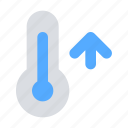 arrow, temperature, thermometer, weather