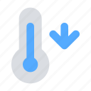 arrow, temperature, thermometer, weather