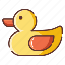 baby, bath, child, childhood, duck, rubber, toy