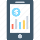 analytics, graph, infographic, mobile, mobile graph