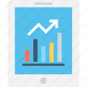 analytics, graph, infographic, mobile, mobile graph