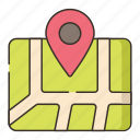 location, map, navigation, pin