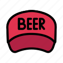 cap, waiter, beer, wear, hat