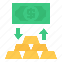 gold, banknote, exchange, expenses, deposit, payment, money