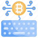 keyboard, bitcoin, coin, business, finance