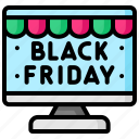 black, friday, monitor, display, online shop