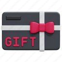 gift, card, voucher, discount, coupon, present, 3d 