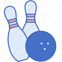 ball, bowling, game, pins