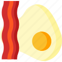 bacon, breakfast, cooking, egg, eggs, food, restaurant