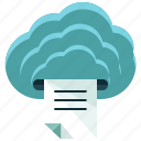 cloud, printing, business, document