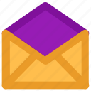 email, envelope, letter, mail, message, open