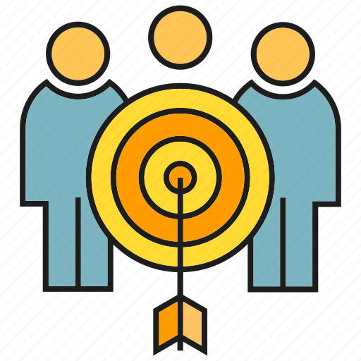 Arrow, dart, focus, group, people, target icon - Download on Iconfinder