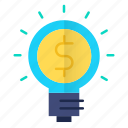 bulb, business, idea, investments