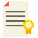 badge, business, certificate, file