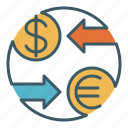 circle, exchange, finance, forex, money, trade, transaction