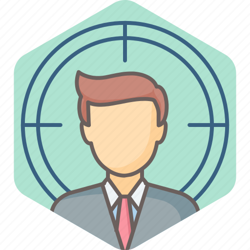 Employee, man, target, avatar, male, profile, user icon - Download on Iconfinder