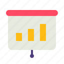 meeting, presentation, bar, chart