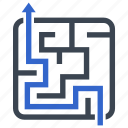 labyrinth, maze, planning, solution, strategy, way