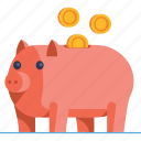 bank, cash, coin, investment, money, pig, piggy