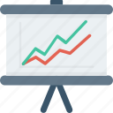 board, business, chart, presentation, report icon, analytics