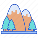 mountain, hill, mountains