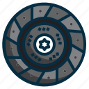 automotive, clutch, disc, part, plate, spare, vehicle