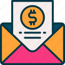 email, payment, money, coin, advertising