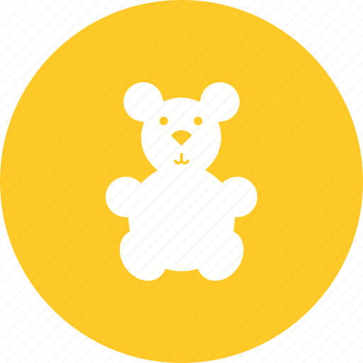 Bear, bow, brown, small, stuffed, teddy, toy icon - Download on Iconfinder