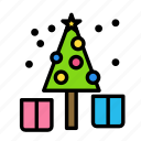 christmas, gift, party, tree, winter