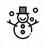 christmas, snow, snowman, winter 