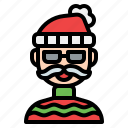 old, man, christmas, sweater, grandpa, avatar