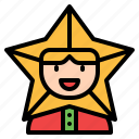 star, boy, christmas, costume, avatar