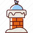 chimney, winter, christmas, snow, xmas, decoration, holiday