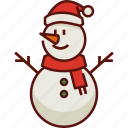 snowman, christmas, winter, snow, xmas, decoration, santa