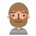 emoji, face, man, avatar, beard, emoticon, people