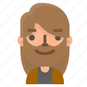 emoji, face, man, avatar, beard, emoticon, people