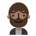 emoji, face, man, avatar, beard, emoticon, people