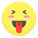 emoji, emotion, face, happy, smile, tongue