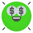 emoji, emotion, face, millionaire, smile