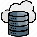 cloud, data, database, network, storage